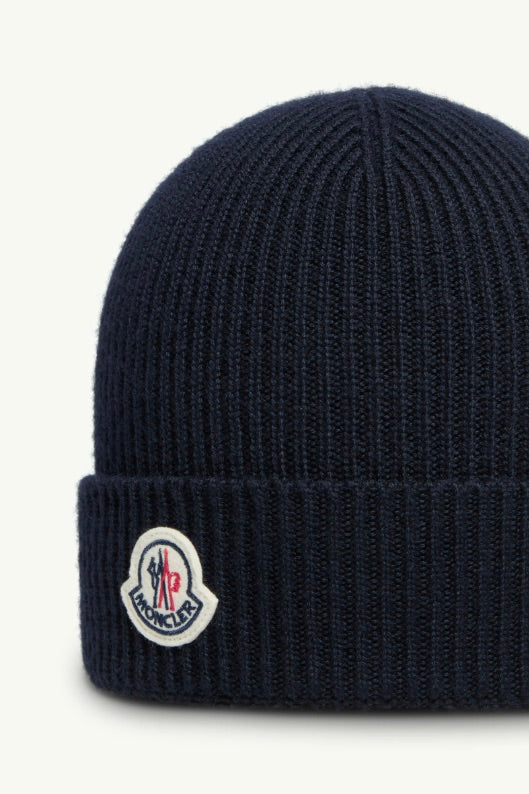Wool Beanie Dark Blue