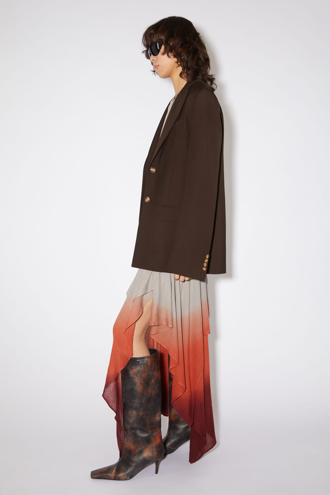ACNE STUDIOS | SINGLE-BREASTED SUIT JACKET CHESTNUT BROWN | Dale