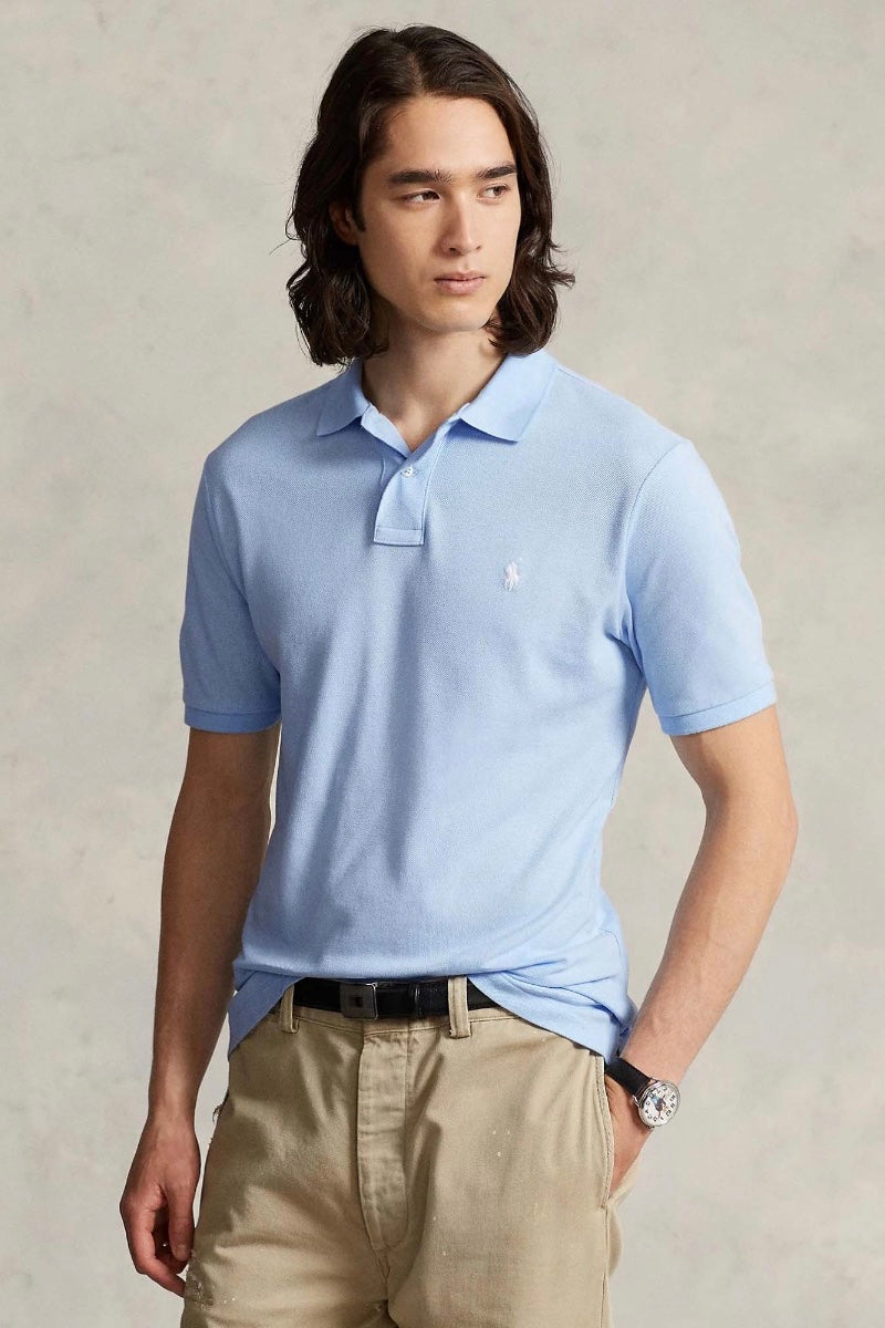 POLO RALPH LAUREN Basic Mesh Short Sleeve Polo Shirt Vessel Blue - Dale