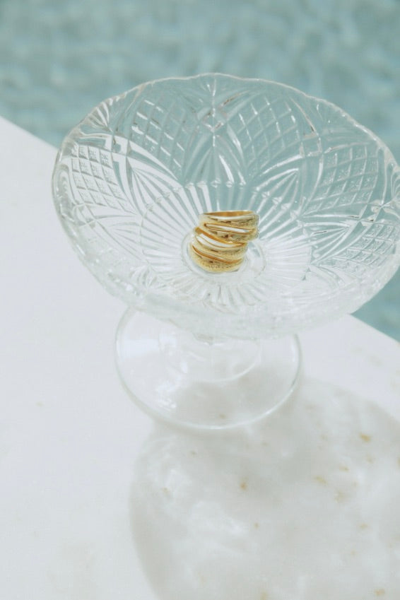 CAMILLA PIHL JEWELRY The Curved Ring - Dale