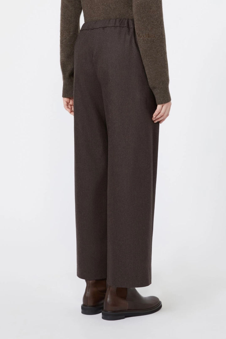 Stretch Wool Joggers Brown