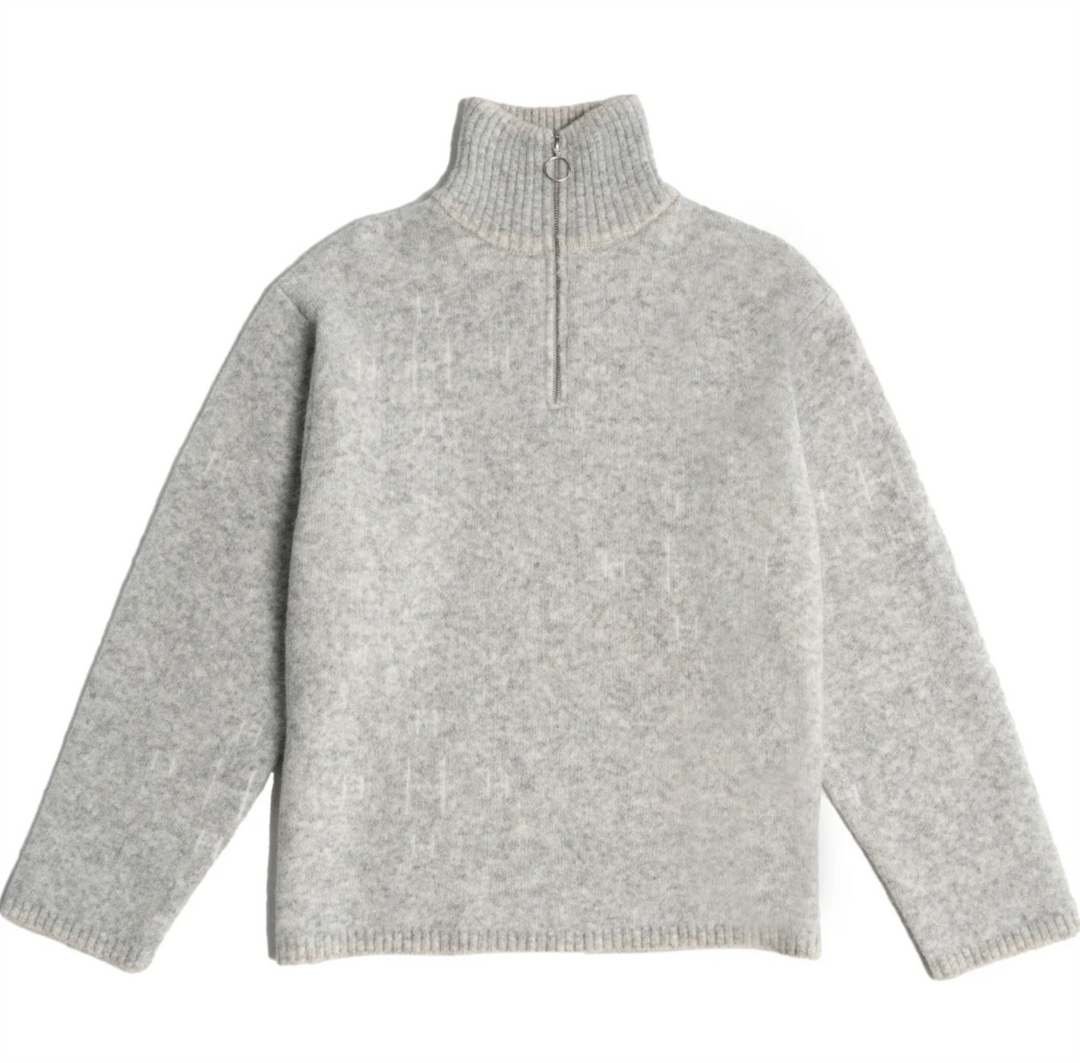 HEST Iben Half-Zip Grey Melange - Dale