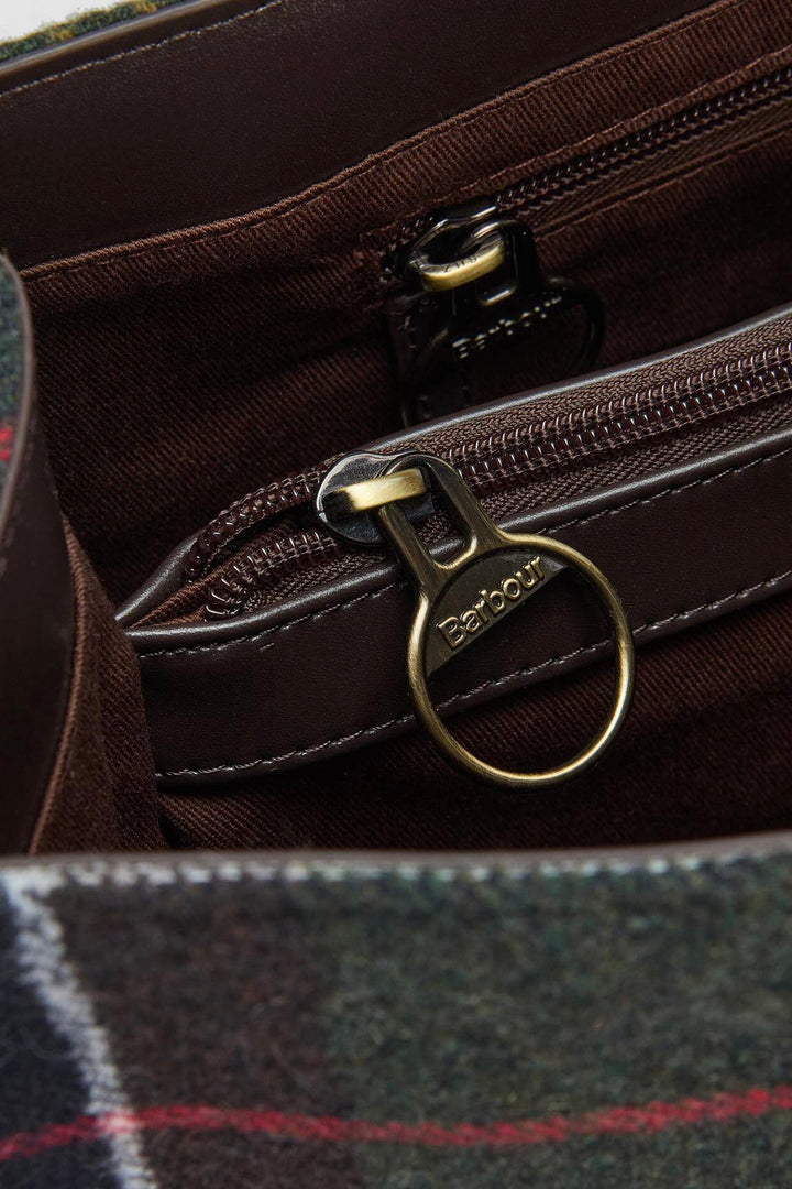 Barbour Turnberry Tartan Tote Bag Olive