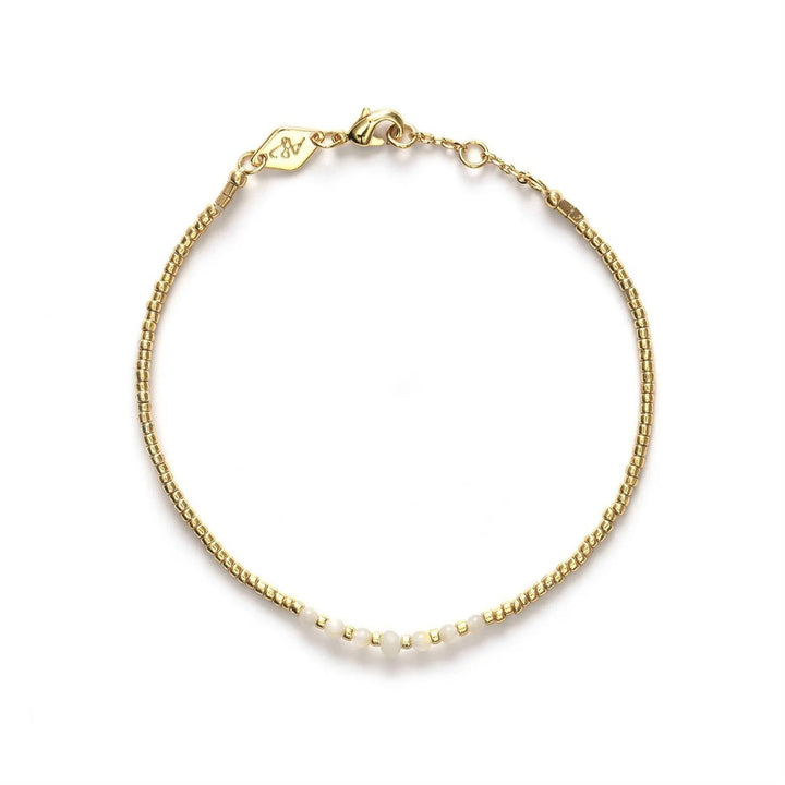 ANNI LU Bead & Gem Bracelet Pearl - Dale
