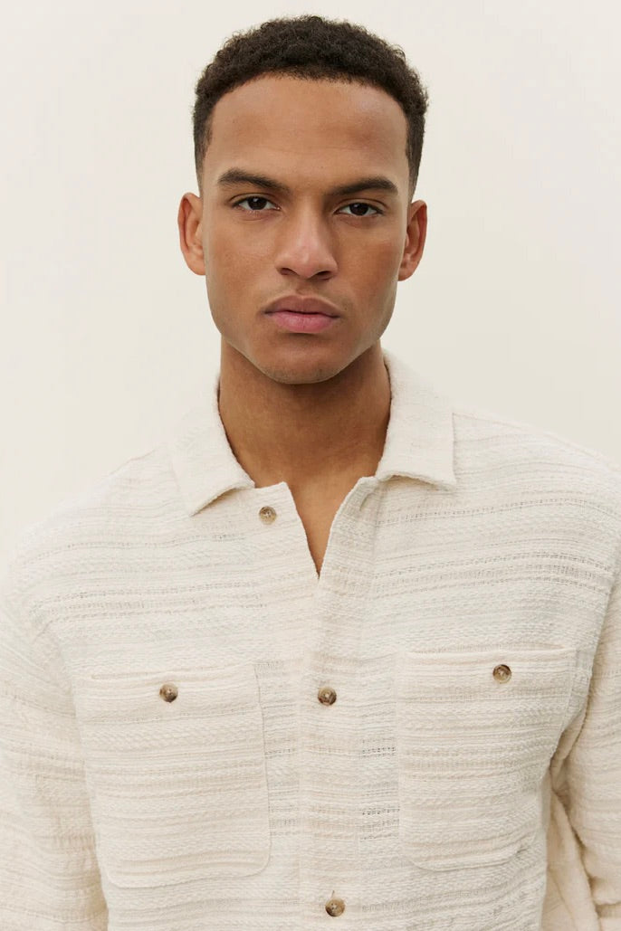 Jonas Structured Stripe Overshirt