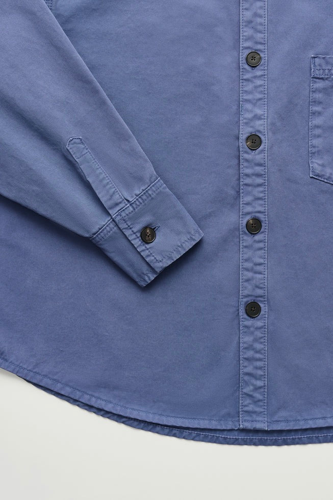 Casy Shirt Cotton Washed French Blue