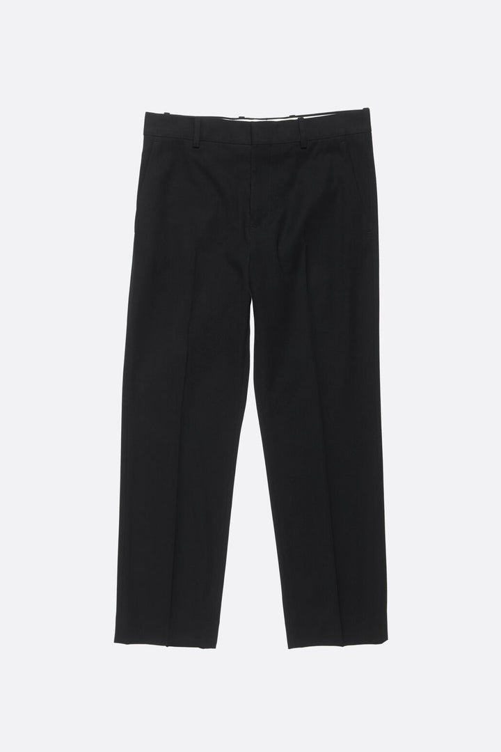 Cropped Tailored Trousers Black