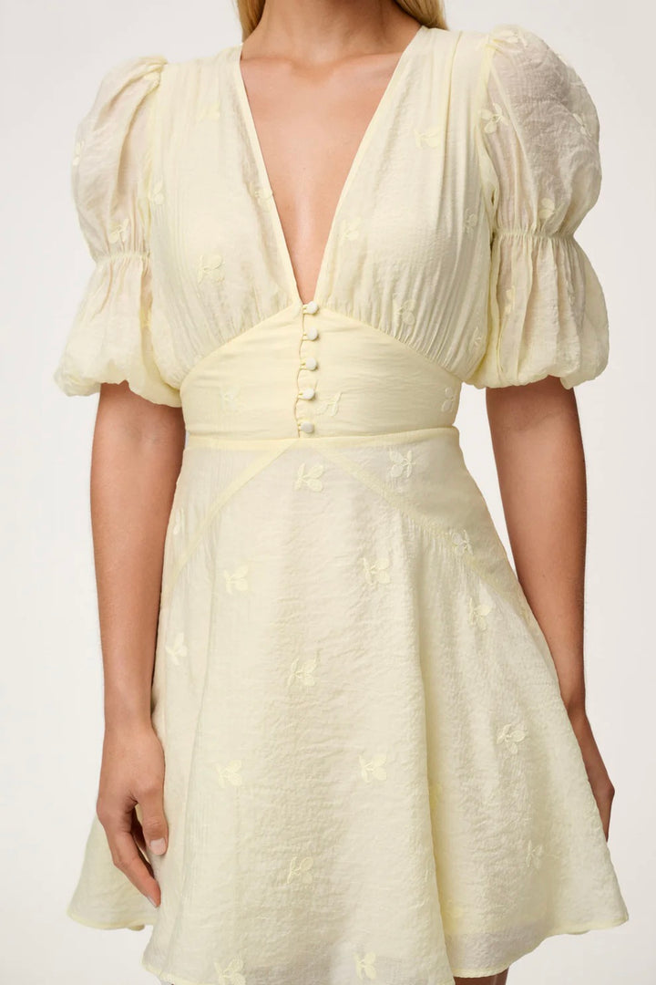 Sicily Dress Pastel Yellow