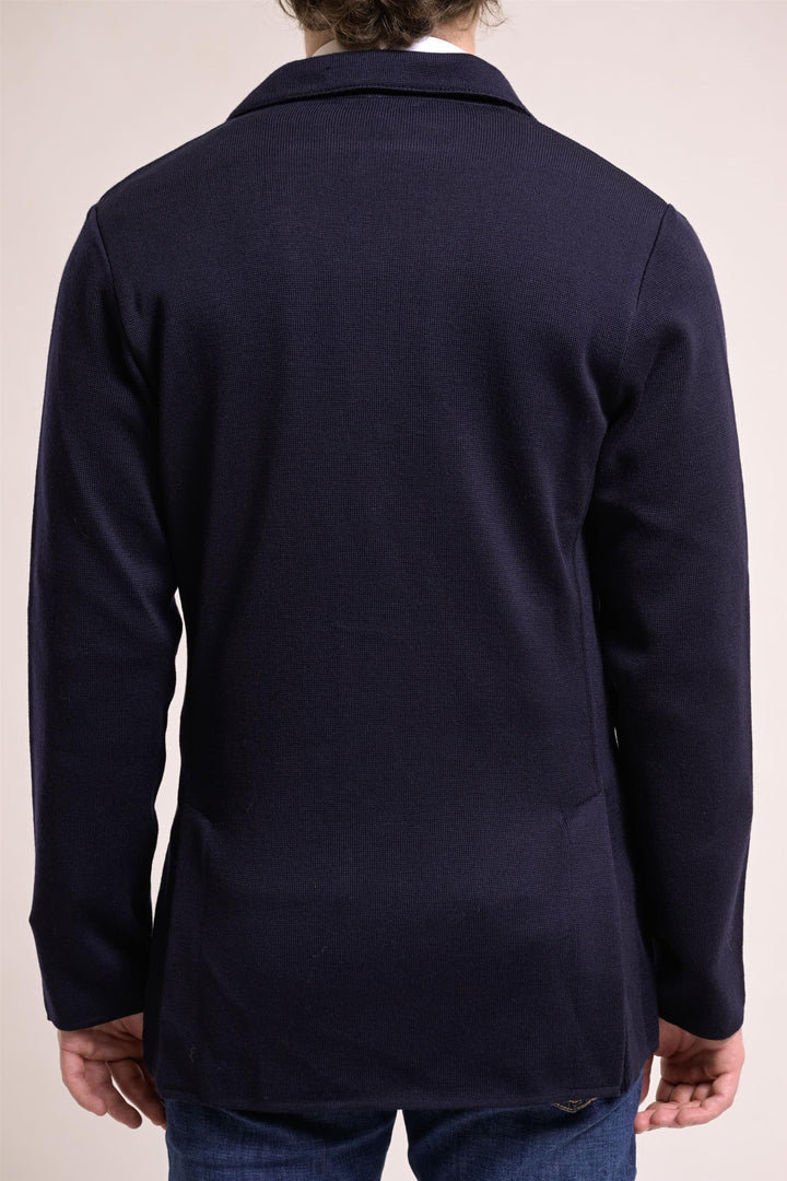 Man Knit Jacket Navy