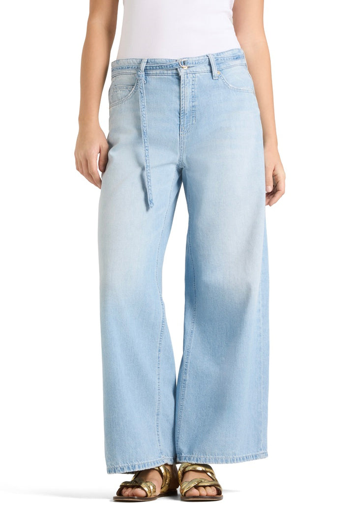 Palazzo Cropped Blue Mirage