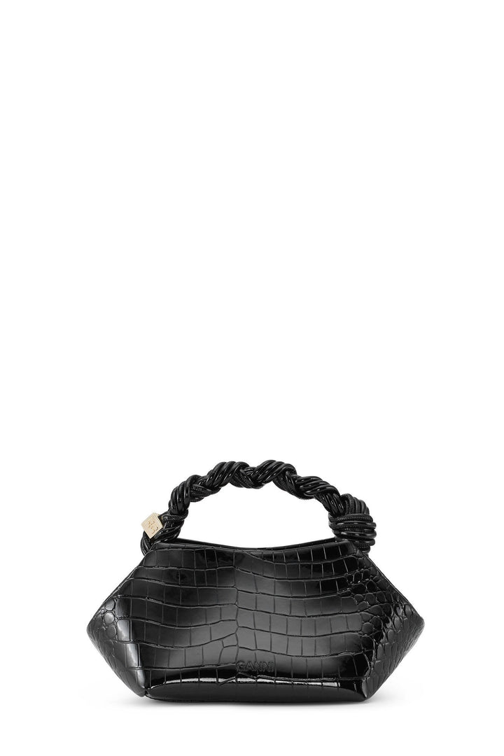 Ganni Bou Bag Small Patent Croco