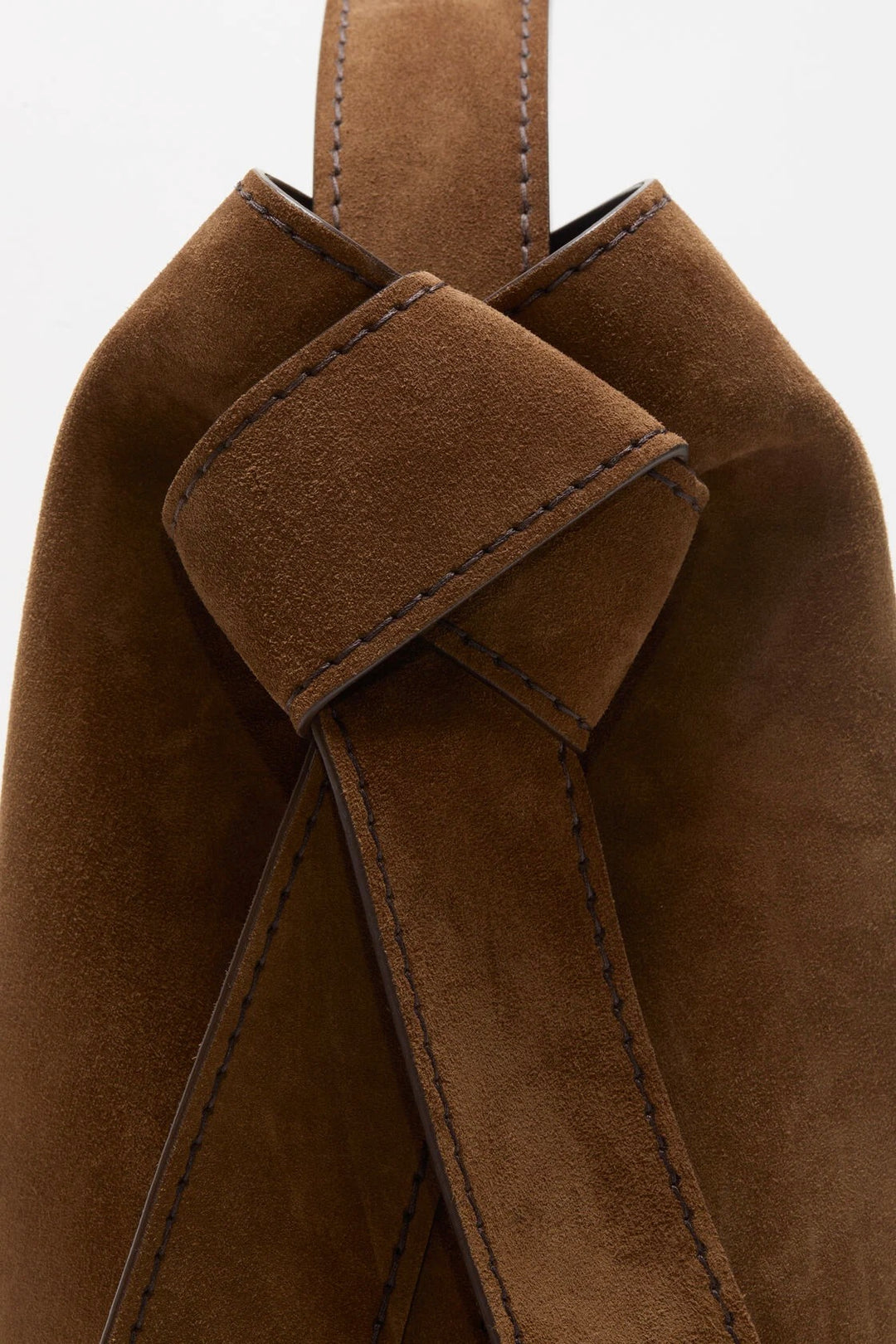 Musubi Suede Midi Bag Cognac Brown