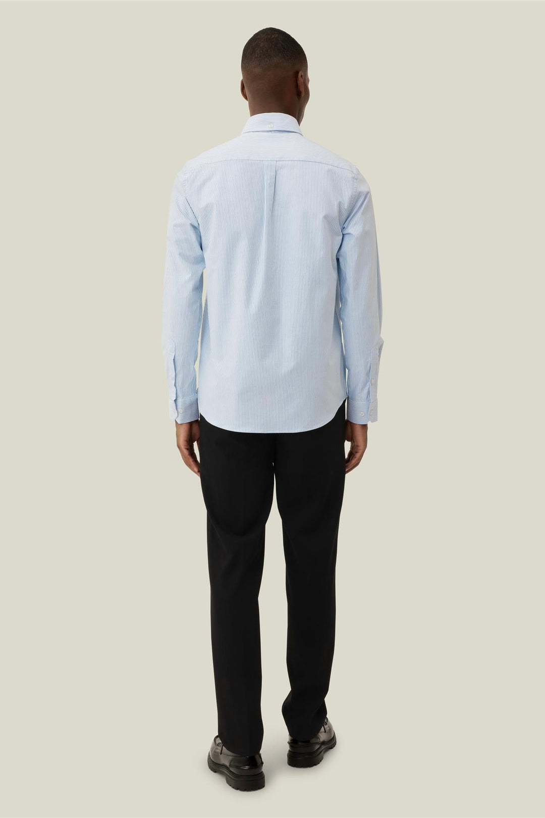 Konrad Contrast Oxford Blue White Stripe