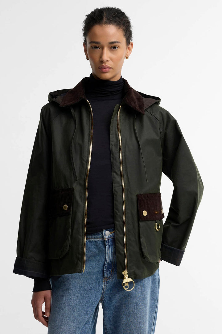 Barbour Carville Wax Jacket Fern/Shadow Classic