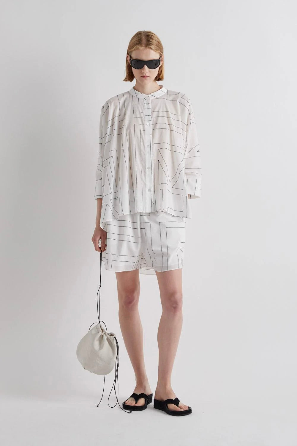 Shirt Offwhite/Nero Ricam