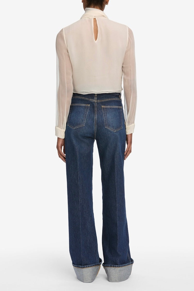 The Cuffed Wide Jeans