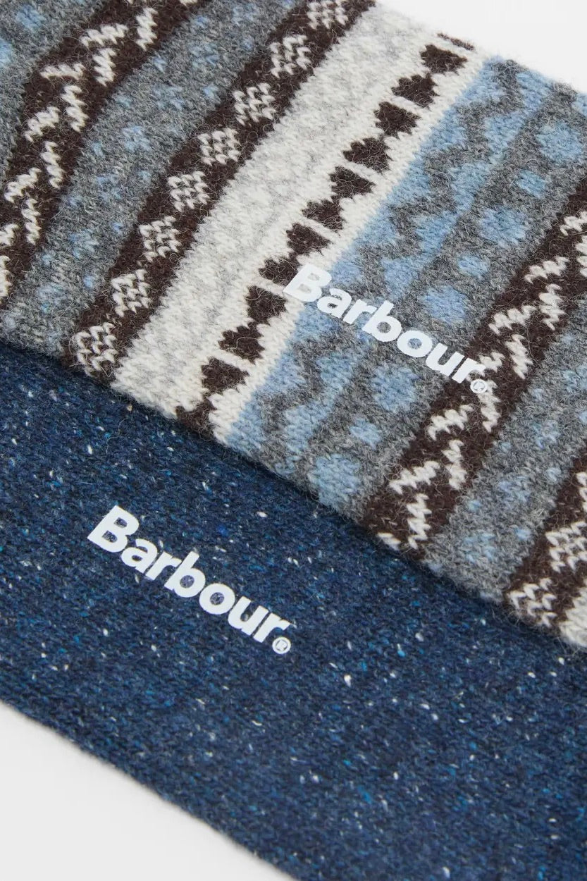 BARBOUR Barbour Fair Isle Sock 2 Pack - Midnight Oak - Dale
