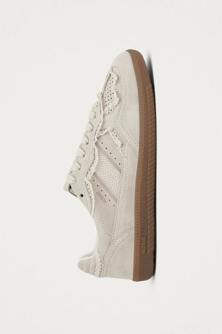 Tb. 490 Crochet Cream Leather Sneakers