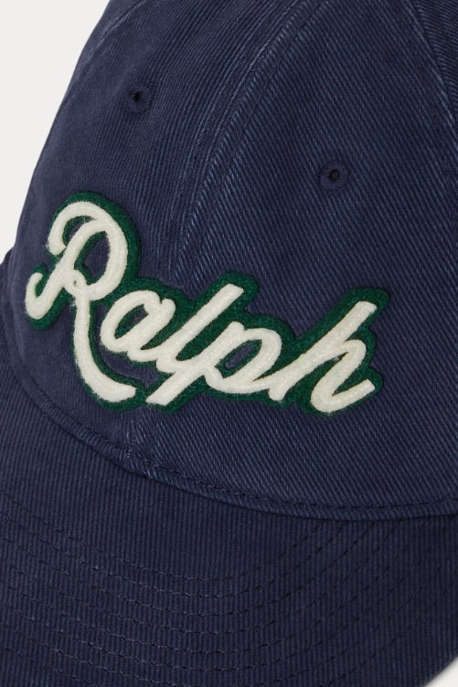 The Ralph Logo Twill Ball Cap Newport Navy