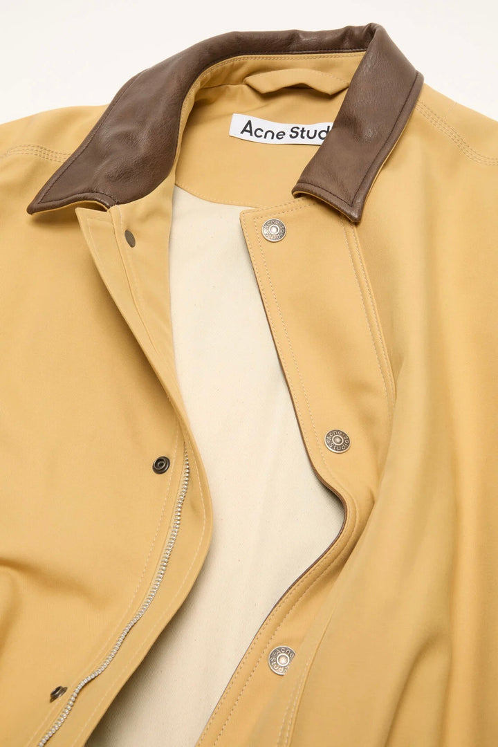 Twill Bomber Jacket Sand Beige