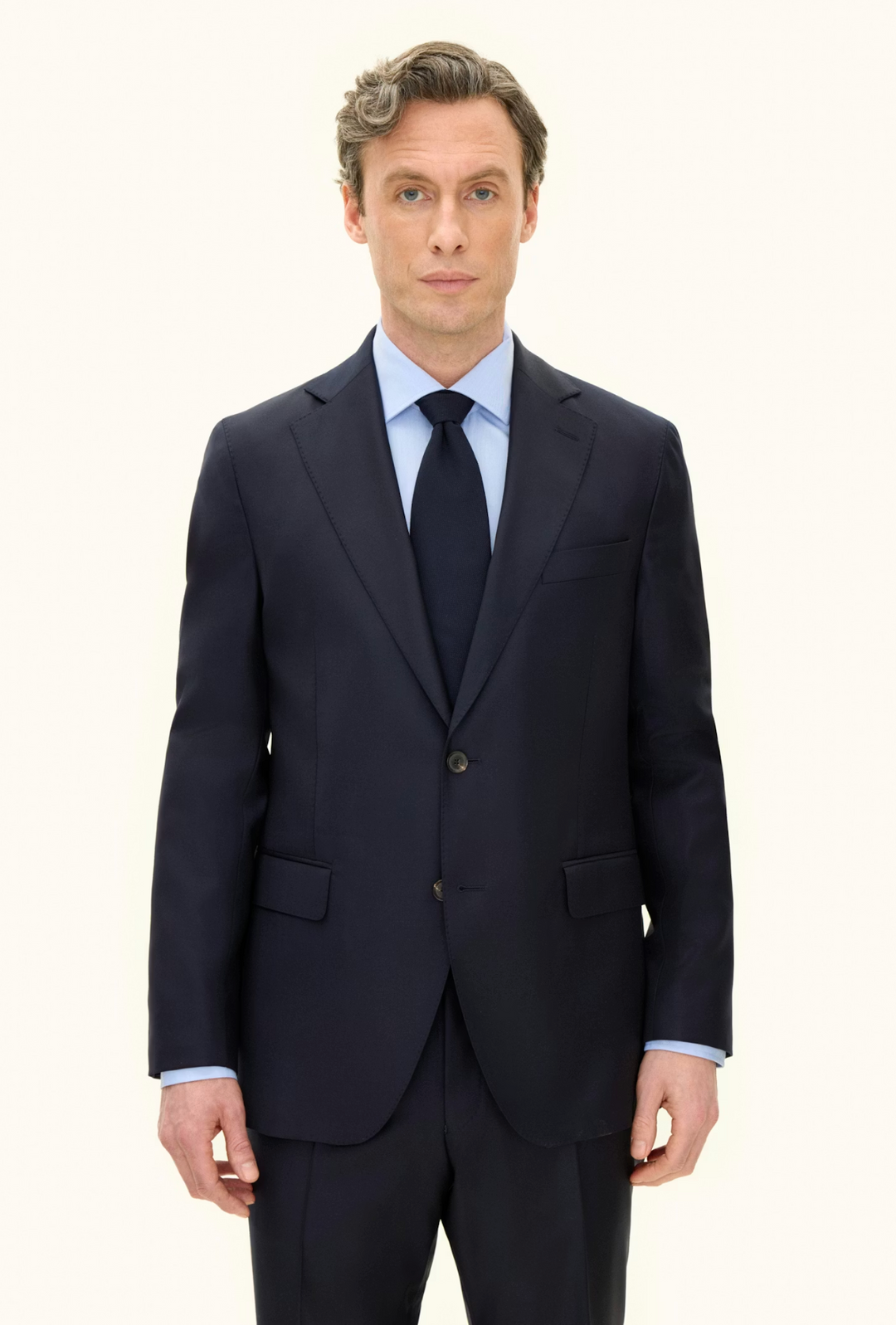 Fogerty Dandy Loro Piana Suit Navy