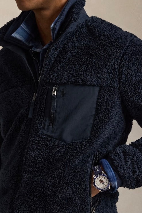 Pile Fleece Hybrid Jacket Aviator Navy