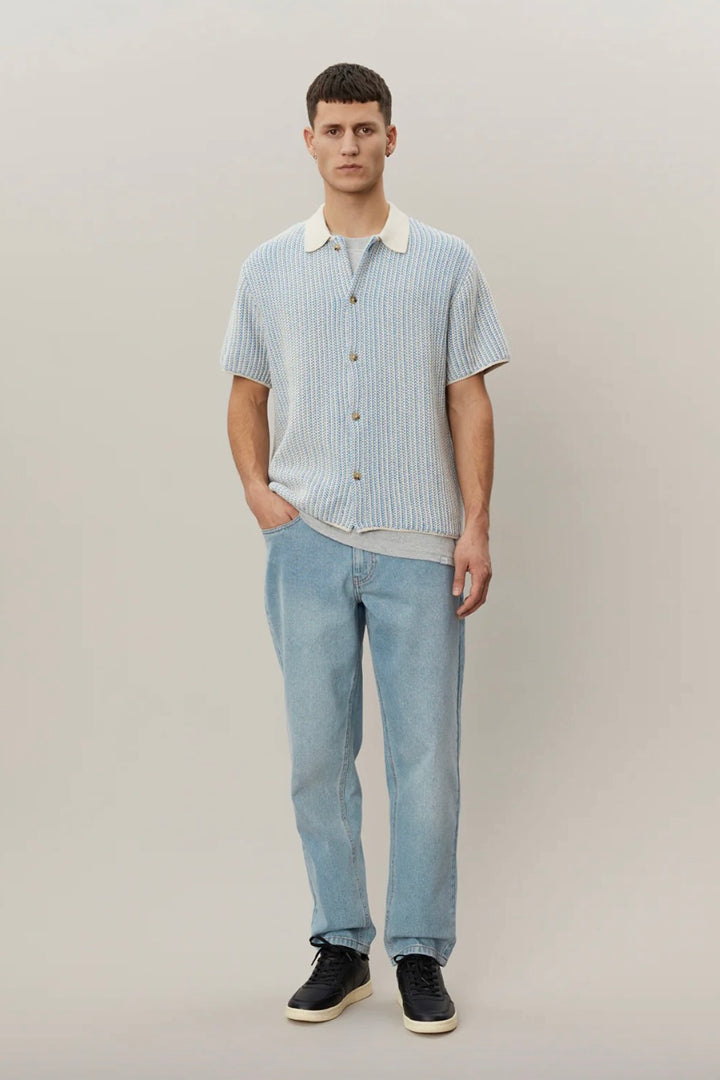 LES DEUX - Easton Knitted SS Shirt - Dale