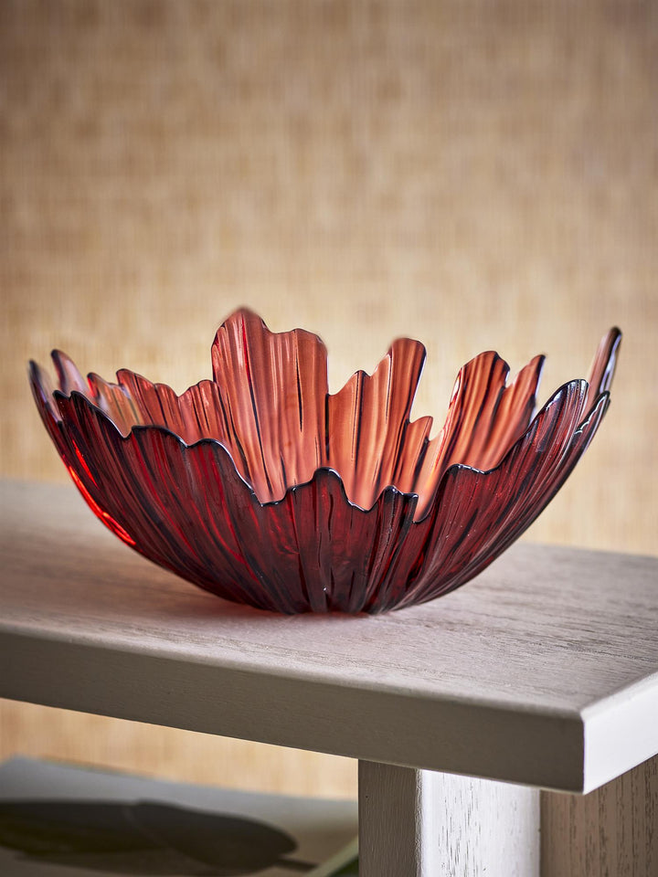 Aila Bowl, Red, Glass