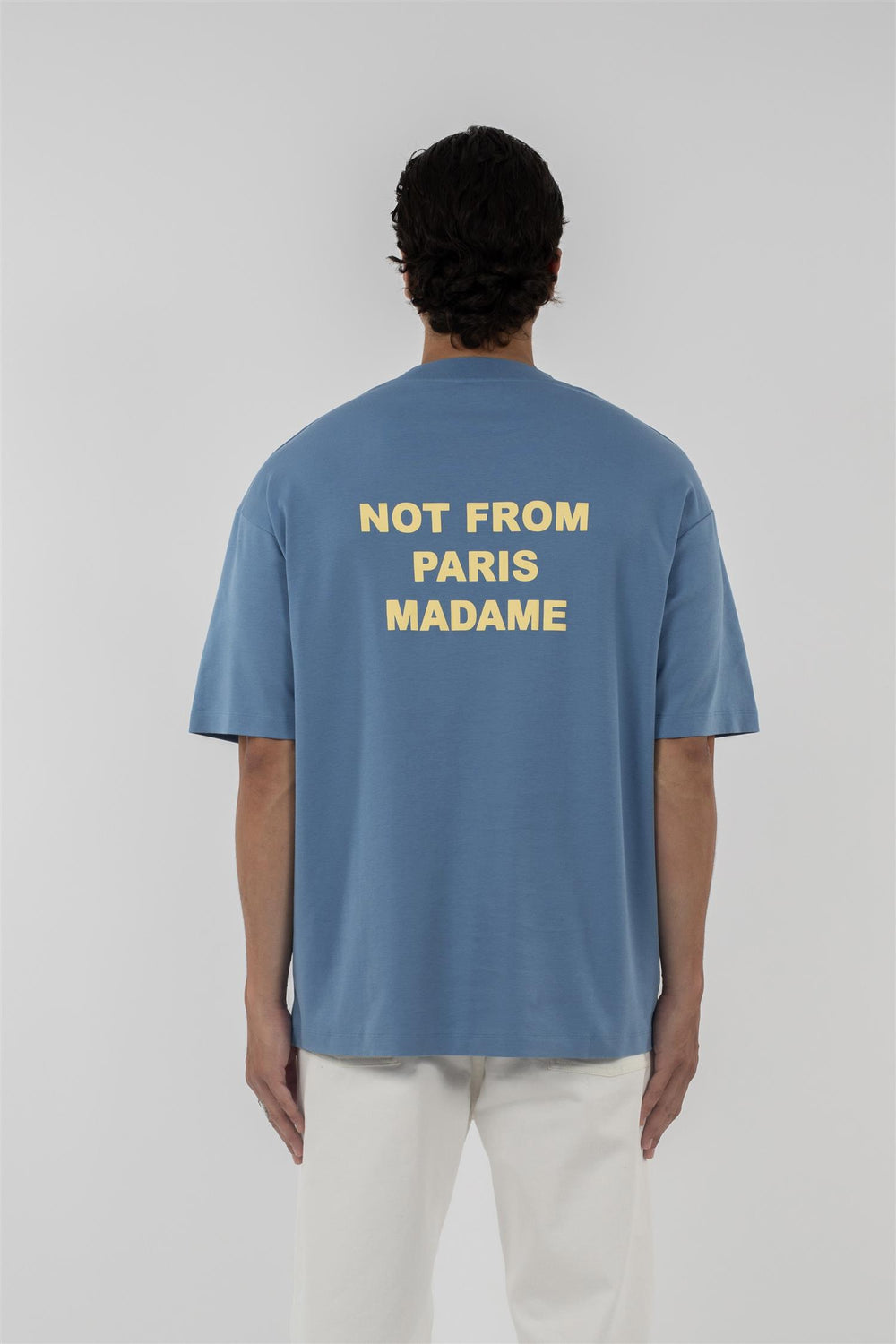 DRÔLE DE MONSIEUR Le T-shirt Slogan Atlantic Blue - Dale