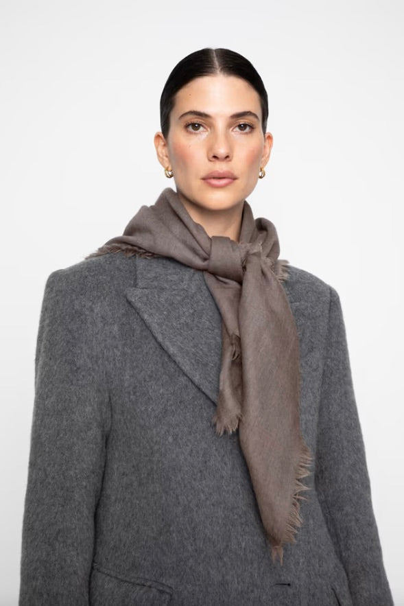 Agra Scarf Dark Taupe