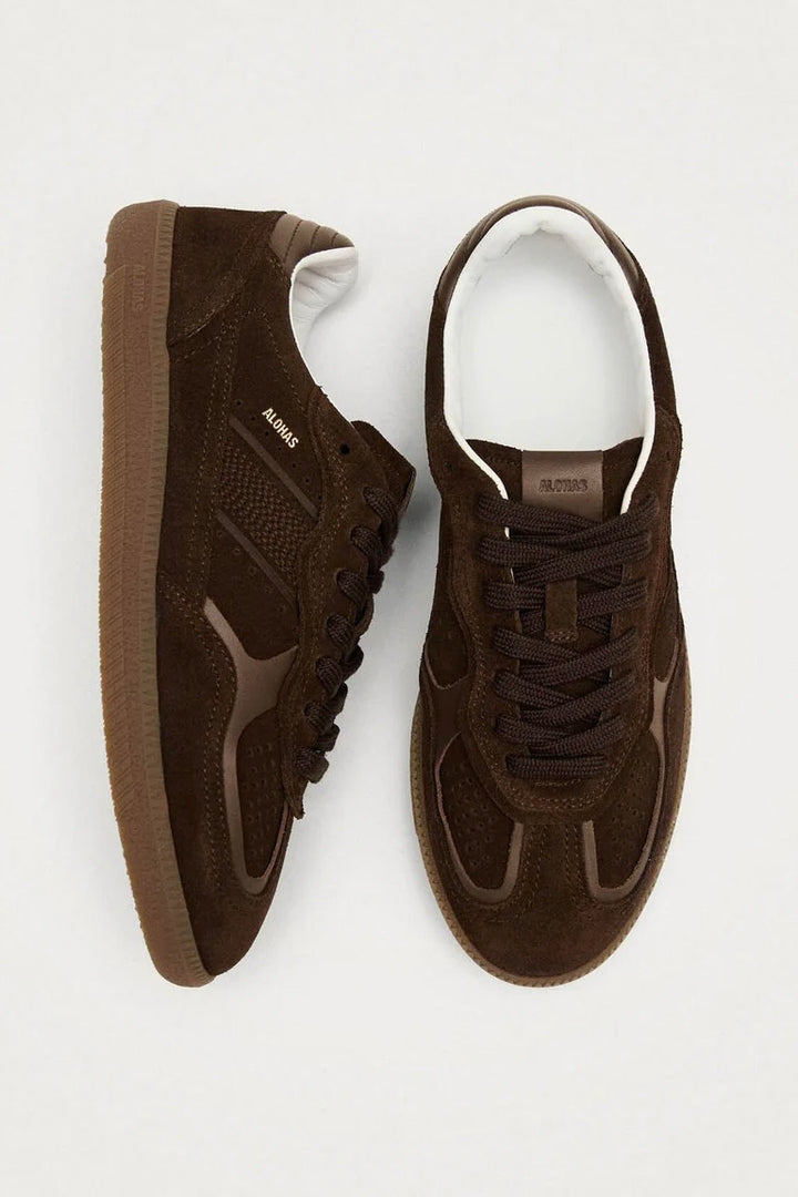 Tb.490 Rife Chocolate Brown Leather Sneakers
