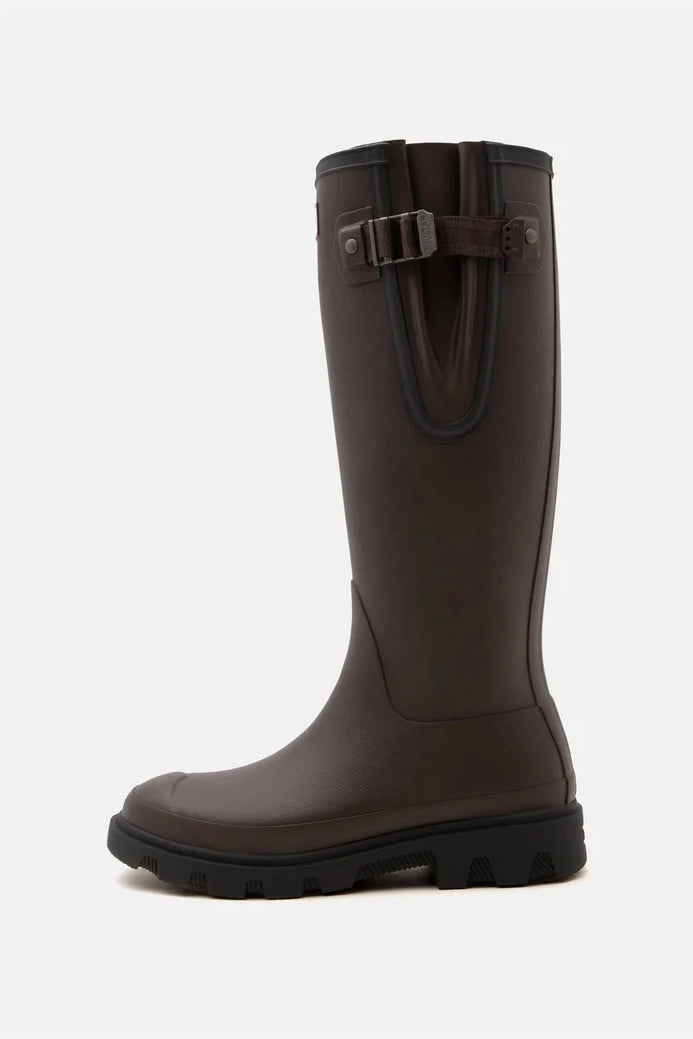 HUNTER Field Downpour Adjustable Tall Boot Chocolate Brown - Dale