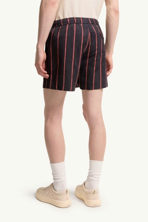 Striped Swim Shorts Navy Blue/Red