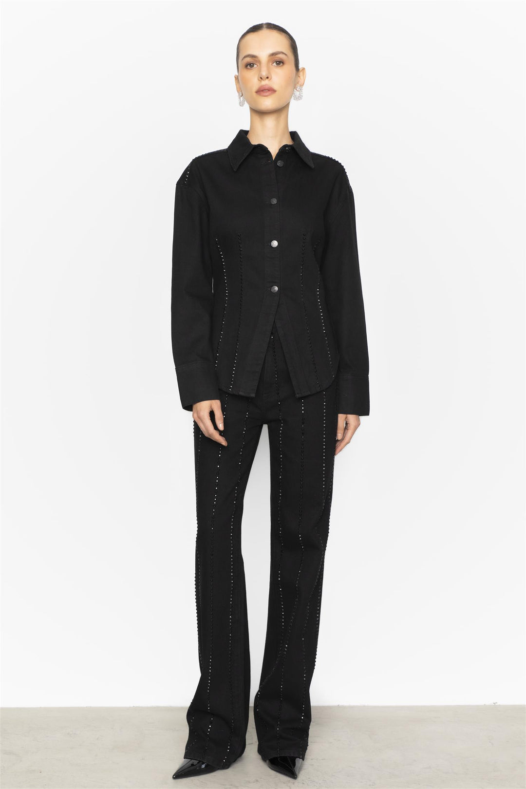 Luca Embellished Black