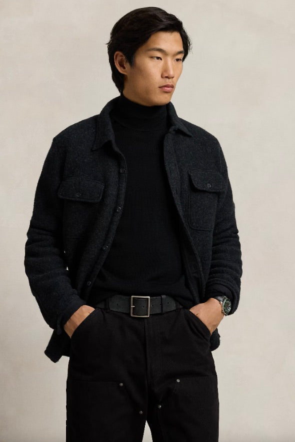 Wool-Blend Shirt Jacket