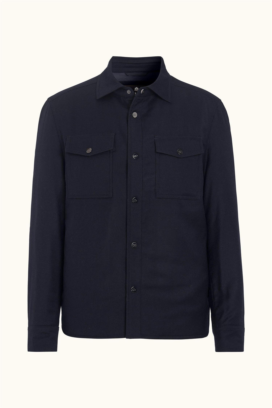 Flannel Shirt Jacket Navy