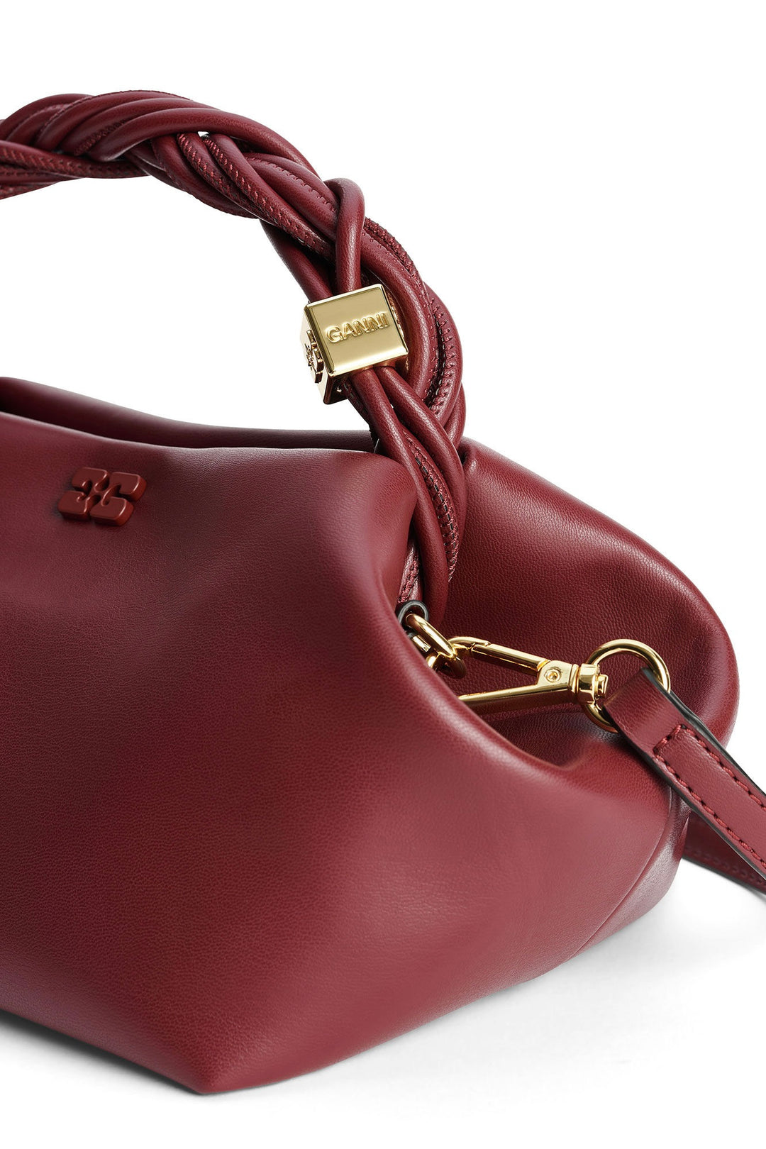 Ganni Bou Bag Small Burgundy