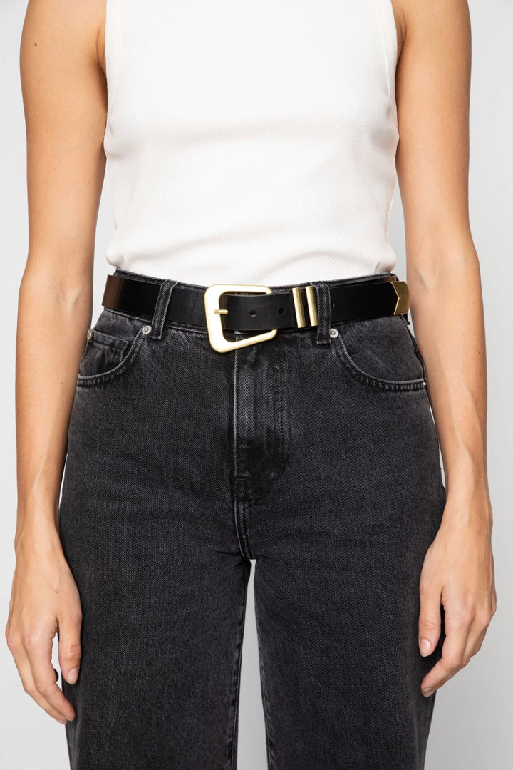 Bennett Belt Black Silver