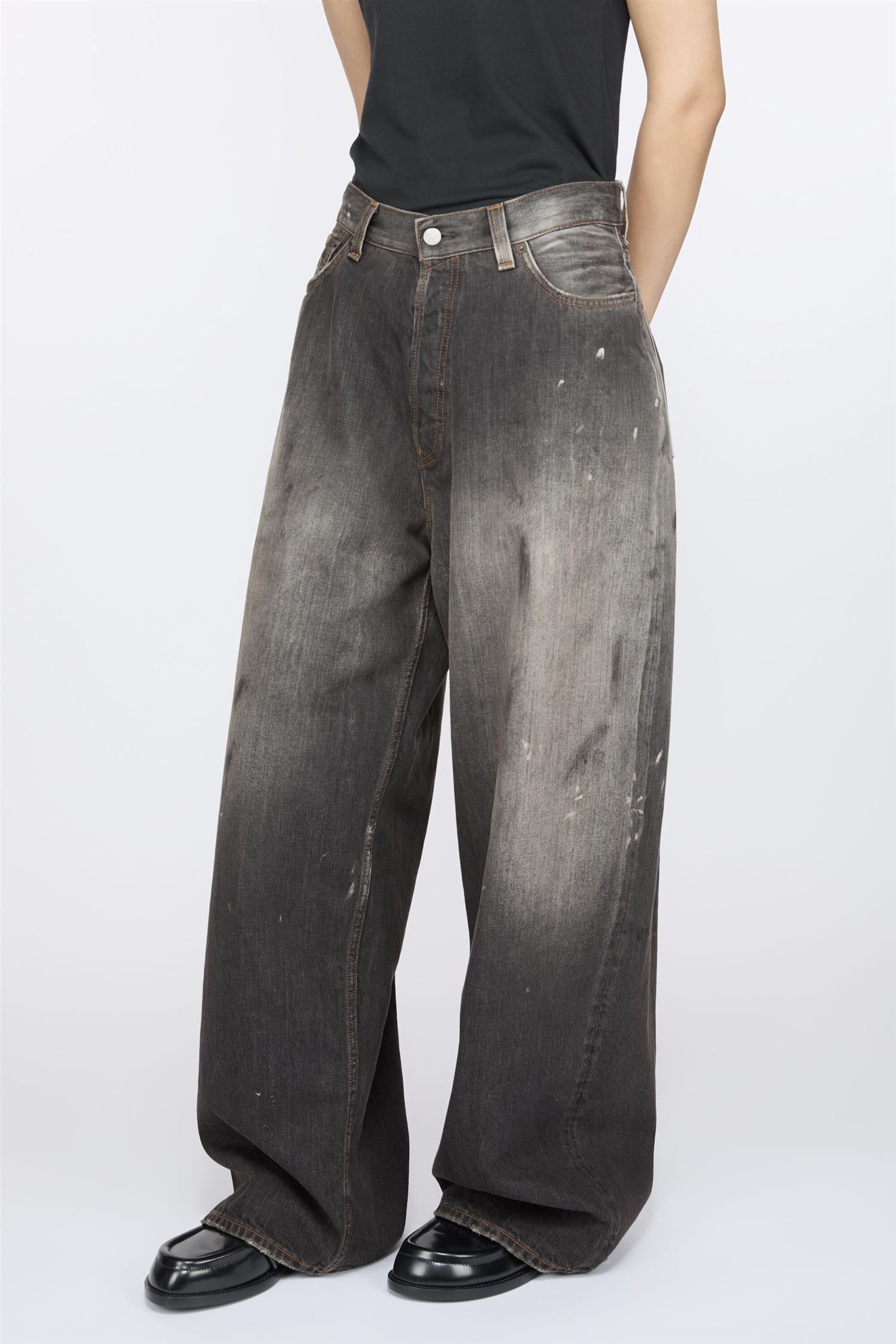 ACNE STUDIOS | Super Baggy Fit Jeans 2023F Black | Dale