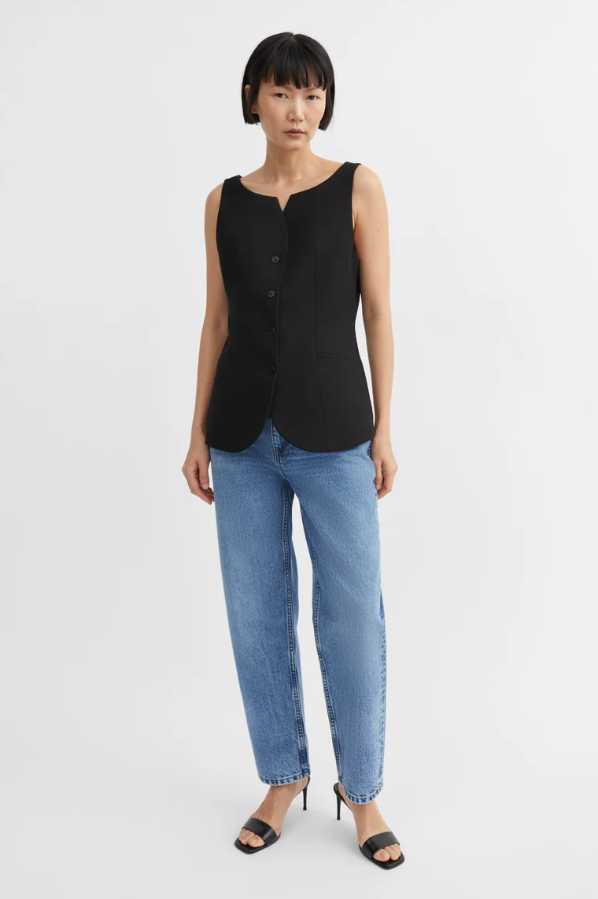 Toni Waistcoast Black
