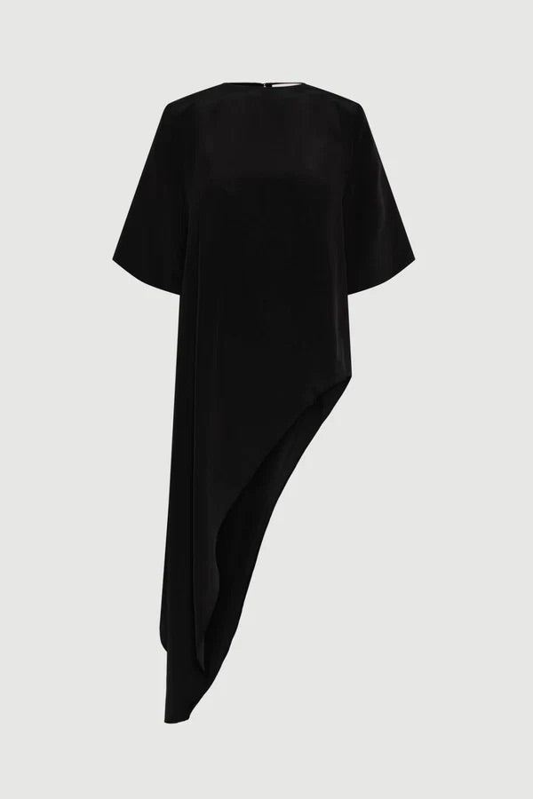 Lyngen Silk Top Black
