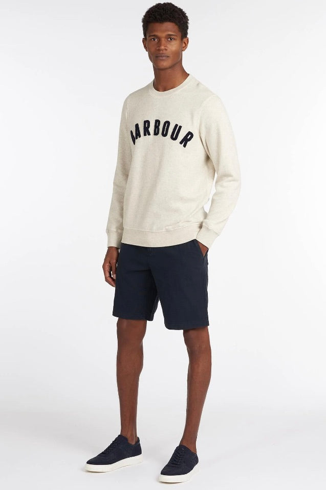 Prep Logo Sweatshirt Ecru Marl