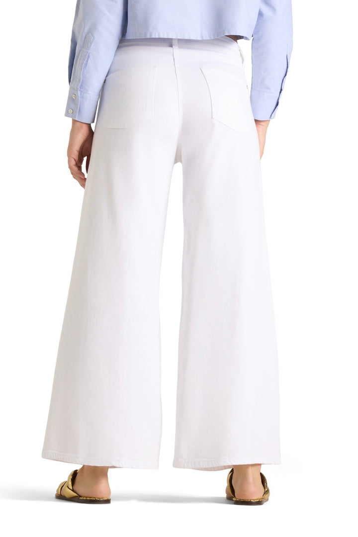 Palazzo Cropped Fresh White