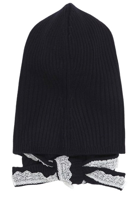 Compact Wool Balaclava Lace Sky Captain
