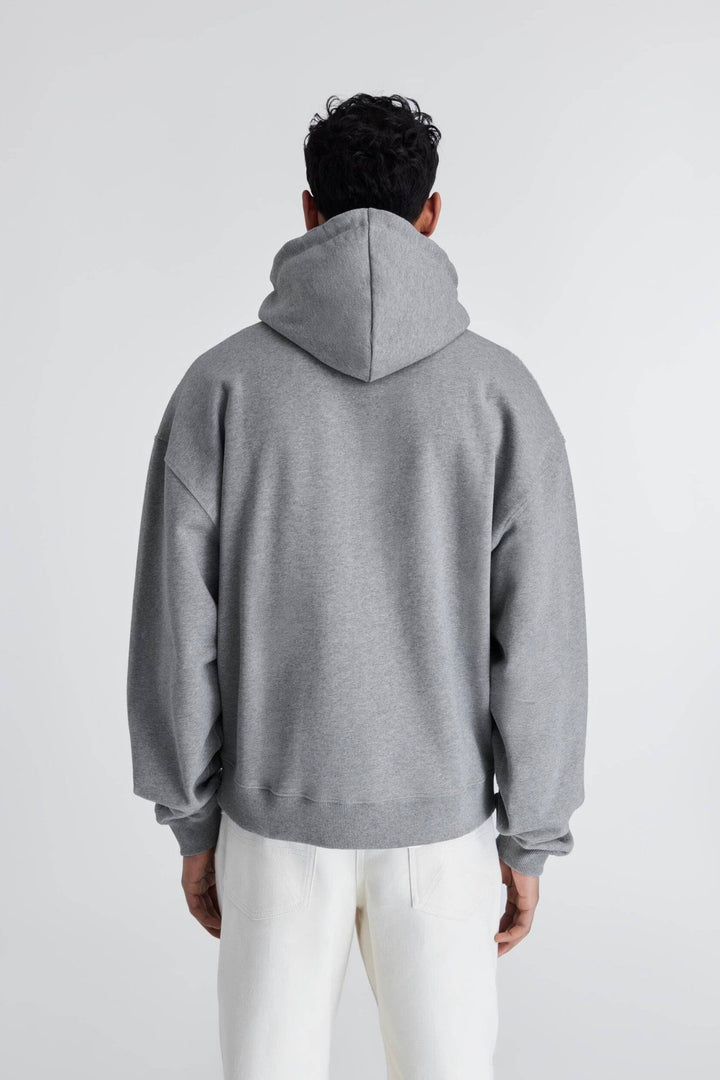 Maine Zip-Up Hoodie Grey Melange