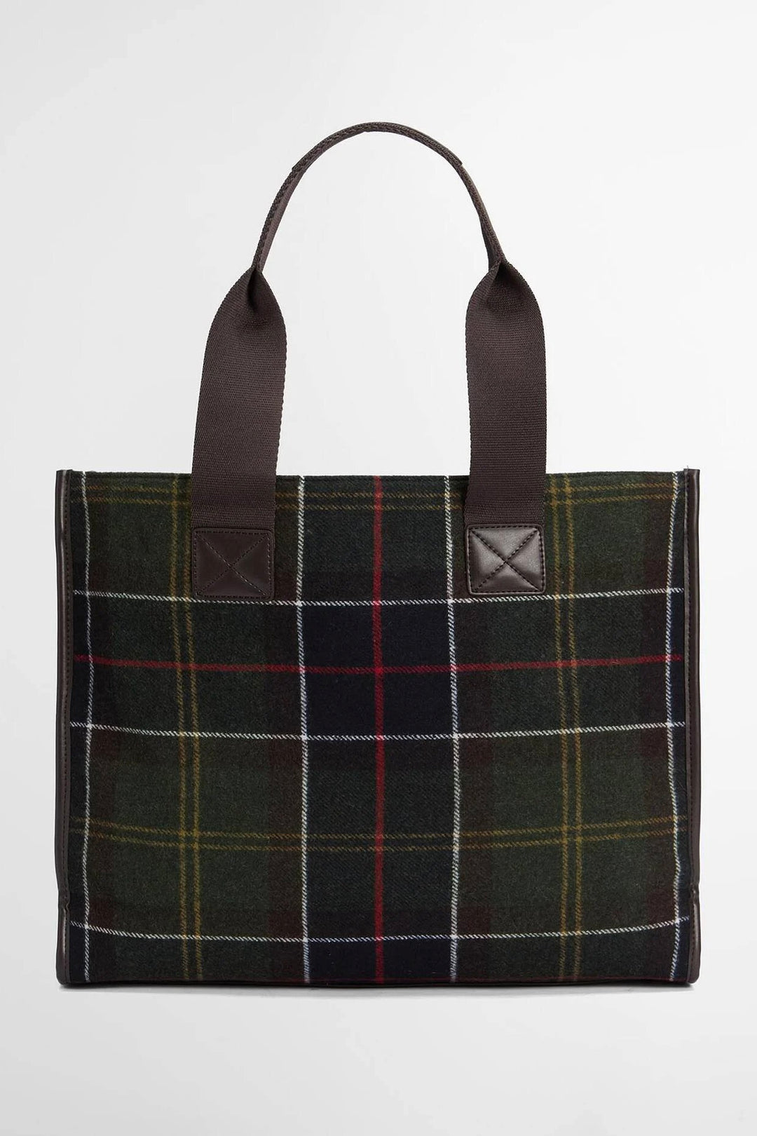 Barbour Turnberry Tartan Tote Bag Olive