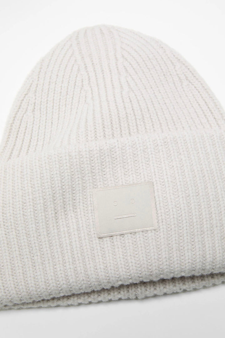 Large Face Logo Yak Beanie Light Grey