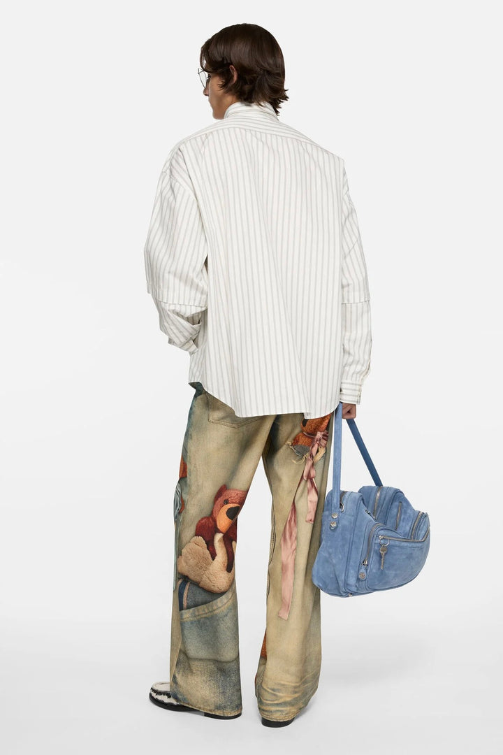 Double Sleeve Button-up Shirt