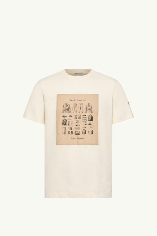 MONCLER Safari Wardrobe Print Cotton T-Shirt - Dale