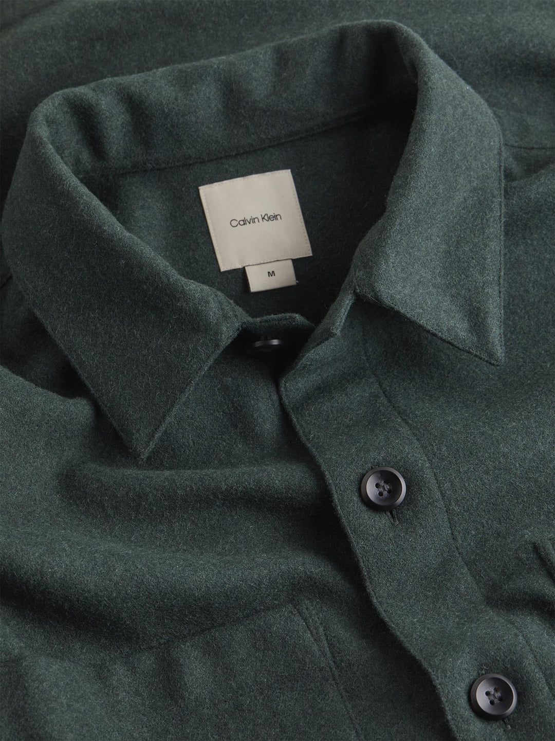 WOOL BLEND OVERSHIRT GREEN